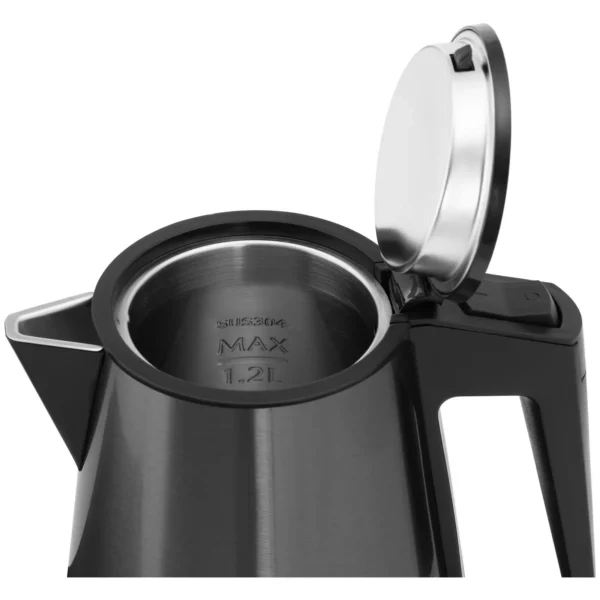 Rýchlovarná kanvica - stanica na kávu a čaj -1,2 l - 1800 W - čierna - Image 5
