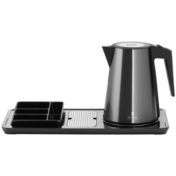 Rýchlovarná kanvica - stanica na kávu a čaj -1,2 l - 1800 W - čierna - Image 2