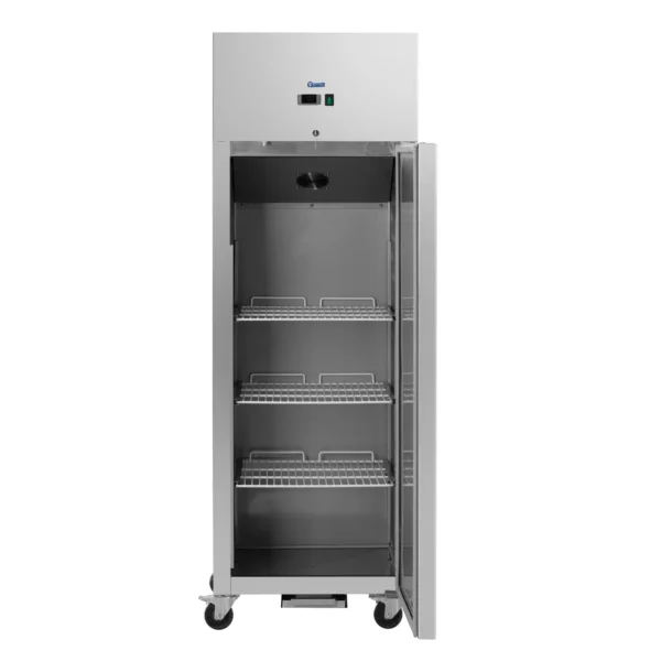 Gastro chladnička - 351 l - ušľachtilá oceľ - 1 dvere - 4 kolieska - uzamykateľná - Royal Catering - Image 2
