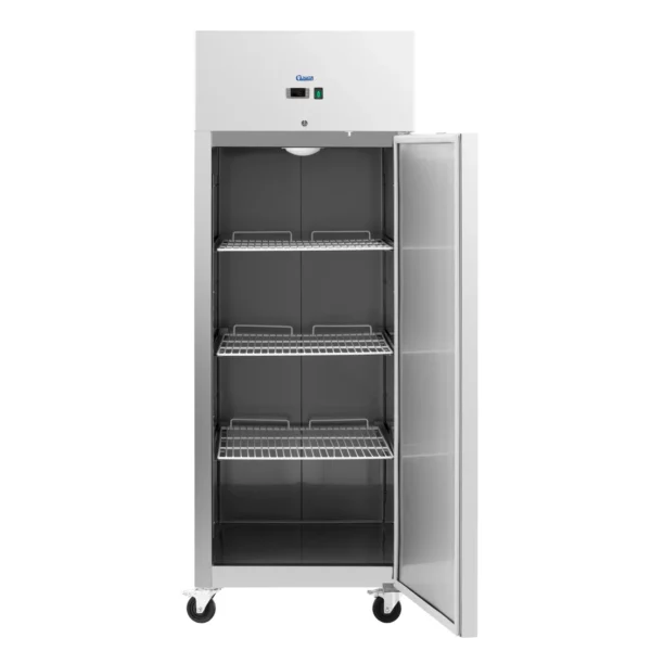 Gastro chladnička - 750 l - ušľachtilá oceľ - 1 dvere - 4 kolieska - Royal Catering - Image 3