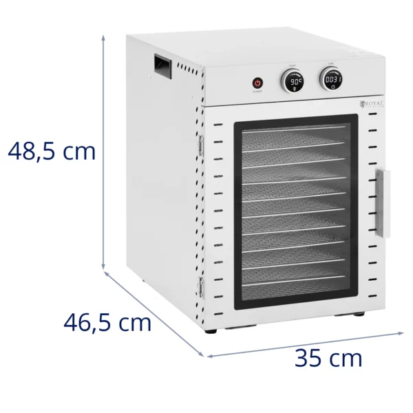 Sušička ovoce - 1000 W - 12 polic - 40 l - Royal Catering - Image 2