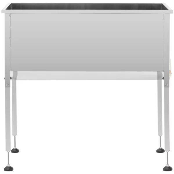 Odvíčkovací stůl - nerezavějící ocel - 104 x 50 x 100 cm - Image 2