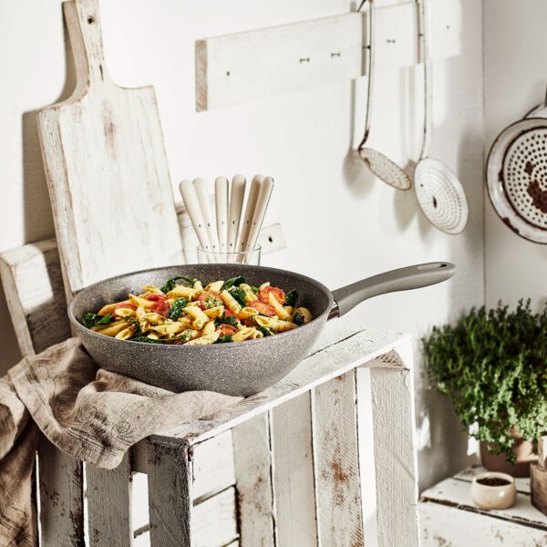 BALLARINI | MURANO - Wok - Ø 300mm - hliník - vzhľad kameňa šedá - Image 3