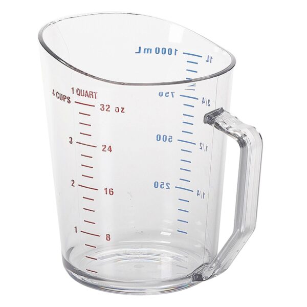 (12 kusů) CAMBRO | CAMWEAR® - Polykarbonátová odměrka se stupnicí - 1 litr - Čirý - Image 3