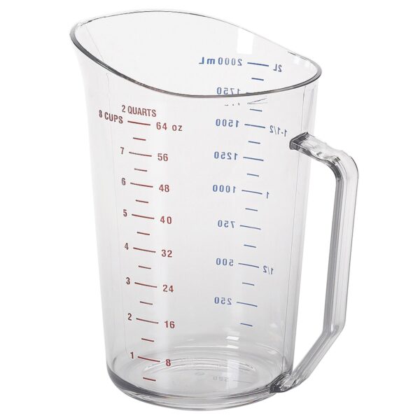 (12 kusů) CAMBRO | CAMWEAR® - Polykarbonátová odměrka se stupnicí - 2 litry - Čirý - Image 3
