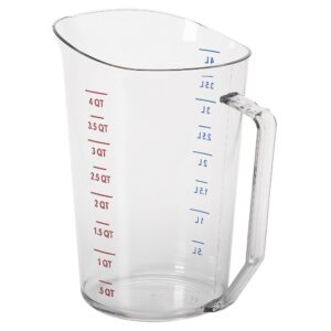 CAMBRO | CAMWEAR® - Polykarbonátová odměrka se stupnicí - 4 litry - Čirý