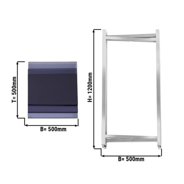 Příruční/konferenční stolek - rozkládací - 50 x 120 cm - Image 4