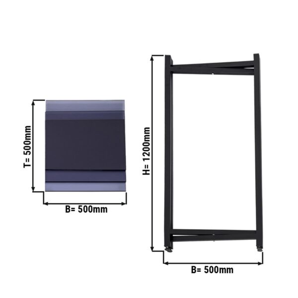 Příruční/konferenční stolek - rozkládací - 50 x 120 cm - Image 4