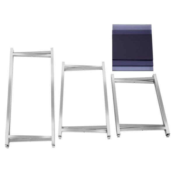(3 kusy) sada příručního/konferenčního stolku - výška složení - 70, 90 a 120 cm - Image 3