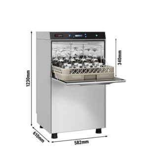 Dvouplášťová myčka nádobí - digitální - 3,9 kW - s čerpadlem na čistící prostředek
