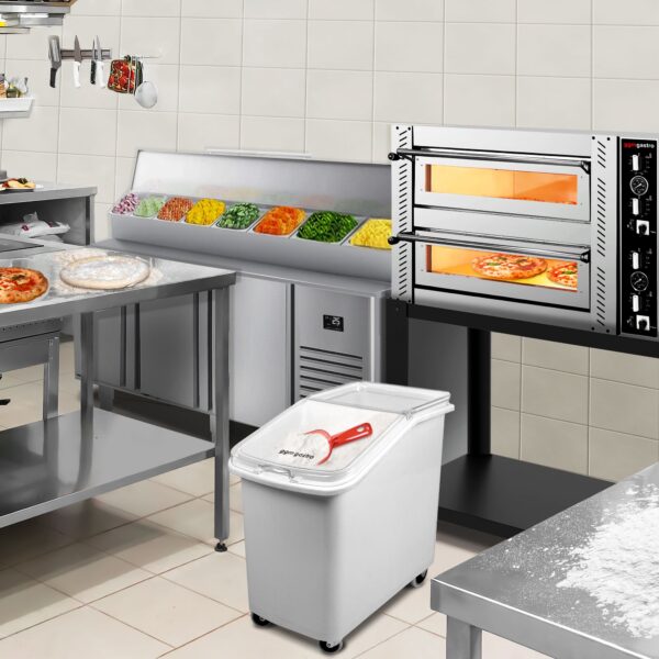 Vozík na mouku - vozík na přísady vyrobený z polypropylenu - 102 l - Image 3