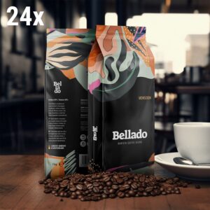 BELLADO | Kávová zrna "Monsoon" - 24x 1kg - 60% Arabica a 40% Robusta