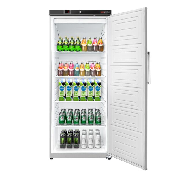 Úložná chladnička nerez ECO - 400 litrov - s 1 nerezovými dverami - vnútro dverí z plastu - nerez - Image 4
