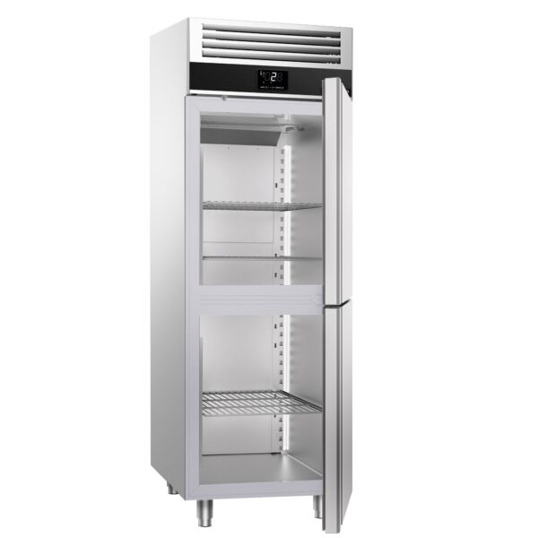 Mraznička nerezová PREMIUM - GN 2/1 - 700 litrov - s 2 polovičnými dverami - Image 5