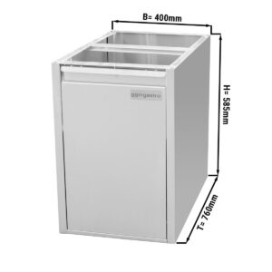 Odpadkový koš - modul spodní stavby 400x760mm