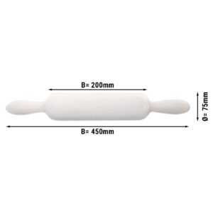 Váleček - 75x450mm - oválný