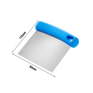 Škrabka na těsto - nerezová čepel flexibilní - 100mm - plastová rukojeť