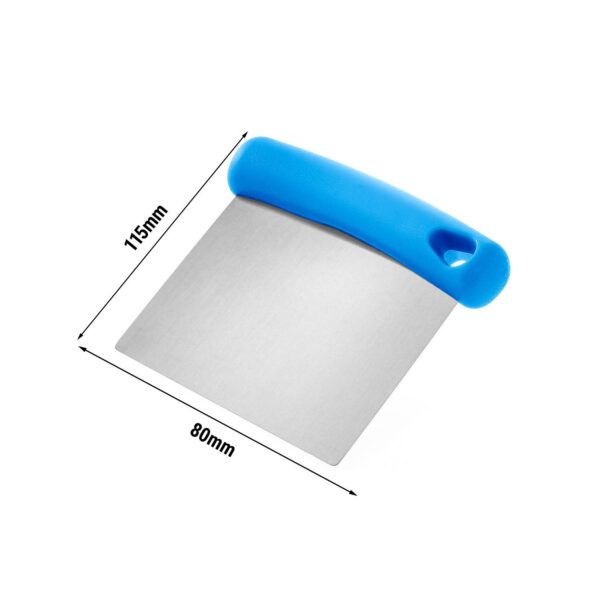 Škrabka na těsto - nerezová čepel flexibilní - 100mm - plastová rukojeť