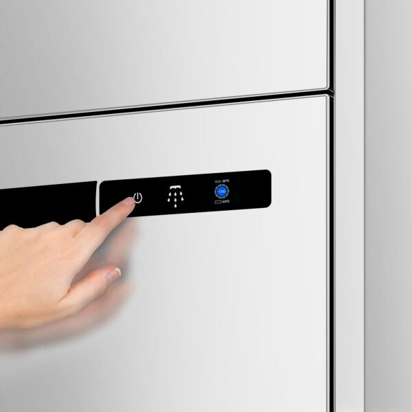 Dvouplášťová myčka hrnců - digitální - 16,7 kW - s čističem a odtokovým čerpadlem - Image 10