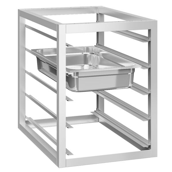 Modul spodní konstrukce s 5 drážkami - 450x660 mm - GN & EN - pro pracovní stoly série ATK hloubka 700 mm - Image 6