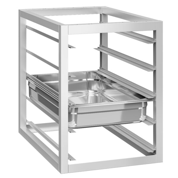 Modul spodní konstrukce s 5 drážkami - 450x660 mm - GN & EN - pro pracovní stoly série ATK hloubka 700 mm - Image 5