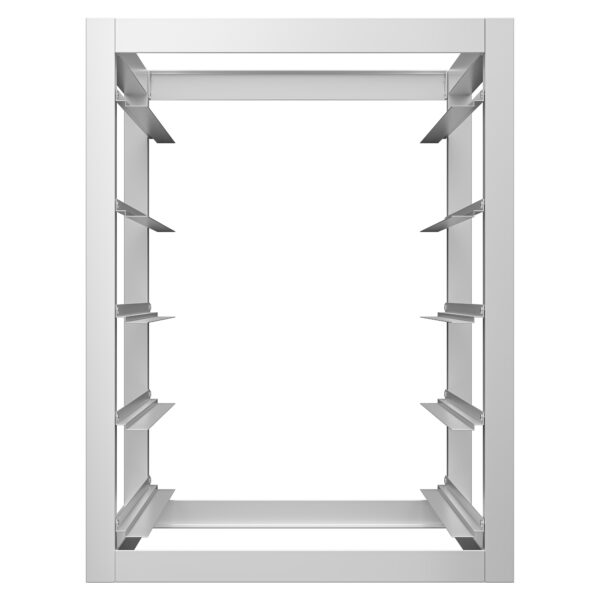 Modul spodní konstrukce s 5 drážkami - 450x660 mm - GN & EN - pro pracovní stoly série ATK hloubka 700 mm - Image 4