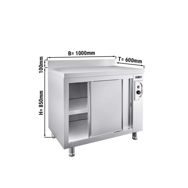 Ohřívací skříň PREMIUM - 1000x600mm - se zadní stěnou