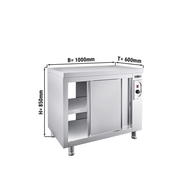 Ohřívací skříňka PREMIUM - 1000x600mm - s poklopem