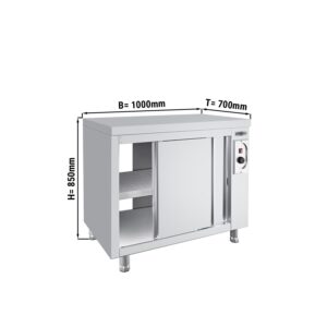 Ohřívací skříň ECO - 1000x700mm - s poklopem