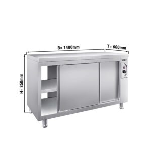 Ohřívací skříňka PREMIUM - 1400x600mm - s poklopem