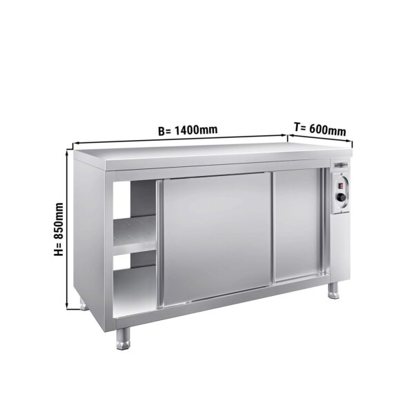Ohřívací skříňka PREMIUM - 1400x600mm - s poklopem