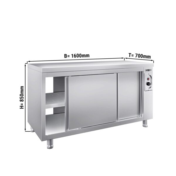 Ohřívací skříň PREMIUM - 1600x700mm - s poklopem