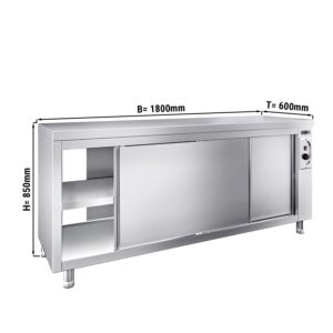 Ohřívací skříňka PREMIUM - 1800x600mm - s poklopem