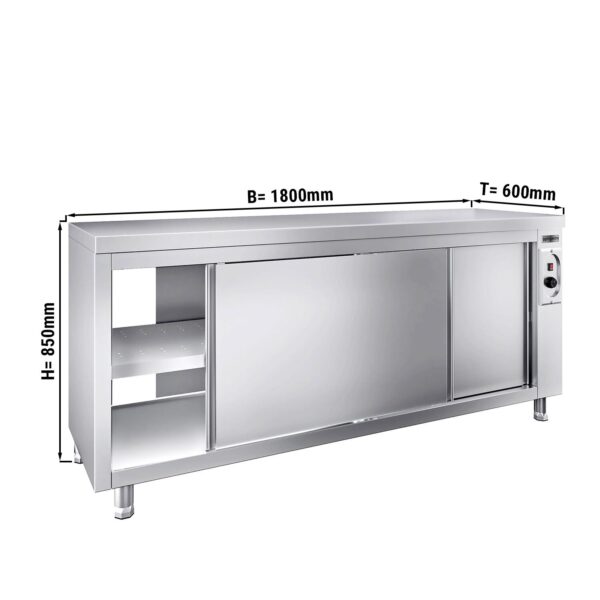 Ohřívací skříňka PREMIUM - 1800x600mm - s poklopem