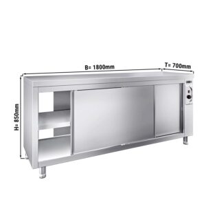 Ohřívací skříň PREMIUM - 1800x700mm - s poklopem