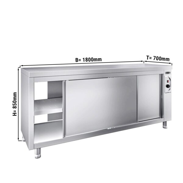 Ohřívací skříň PREMIUM - 1800x700mm - s poklopem