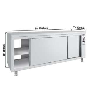 Ohřívací skříňka ECO - 2000x600mm - s poklopem