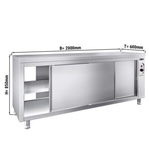 Ohřívací skříň PREMIUM - 2000x600mm - s poklopem