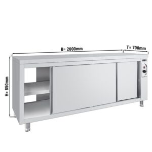 Ohřívací skříň ECO - 2000x700mm - s poklopem