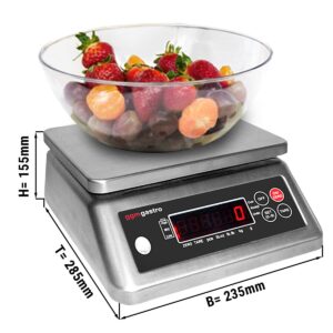 Digitální kuchyňská váha do 3 kg - stupnice: 0,2 gramu