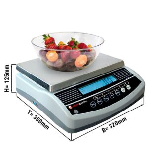 Digitální kuchyňská váha do 6 kg - stupnice: 2 gramy