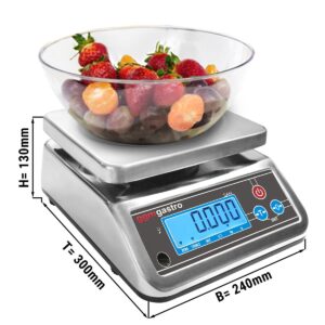 Digitální kuchyňská váha do 6 kg - stupnice: 2 gramy