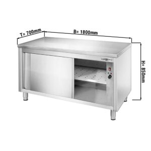 Topná skříň PREMIUM - 1800x700mm