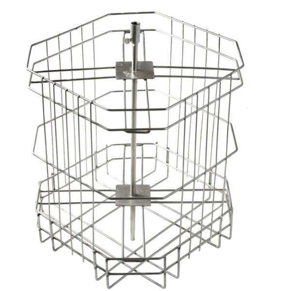 VEVOR ruční medomet tangenciální odšťavňovač nerez 4/8 rámový medomet 45 mm medový ventil diagonální odšťavňovač 48x16/23cm vel. M - Image 5