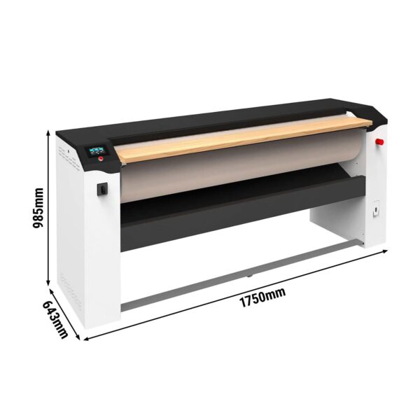 Elektrická žehlička na bielizeň 1200 mm - 30 kg/h