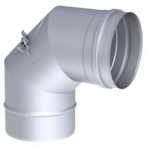 Čistiaci uhol - 90° pevný - z nehrdzavejúcej ocele - Ø 400 mm