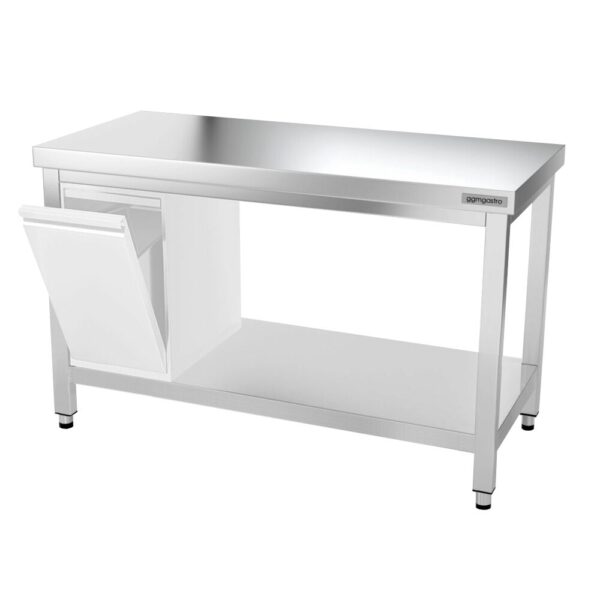 Nerezový pracovný stôl PREMIUM - 1500x600mm - s podnožou a vzperami - Image 11