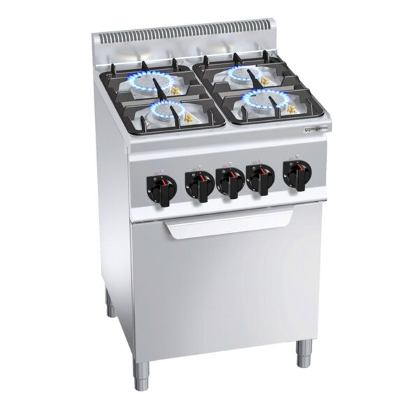Plynový sporák - 19 kW - 4 horáky - vrátane elektrickej rúry- 3 kW