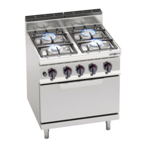 Plynový sporák - 21,5 kW - 4 horáky - vrátane plynovej rúry - 7,8 kW