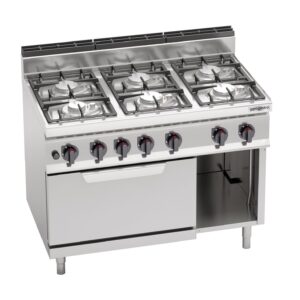 Plynový sporák - 33,5 kW - 6 horákov - vrátane plynovej rúry - 7,8 kW